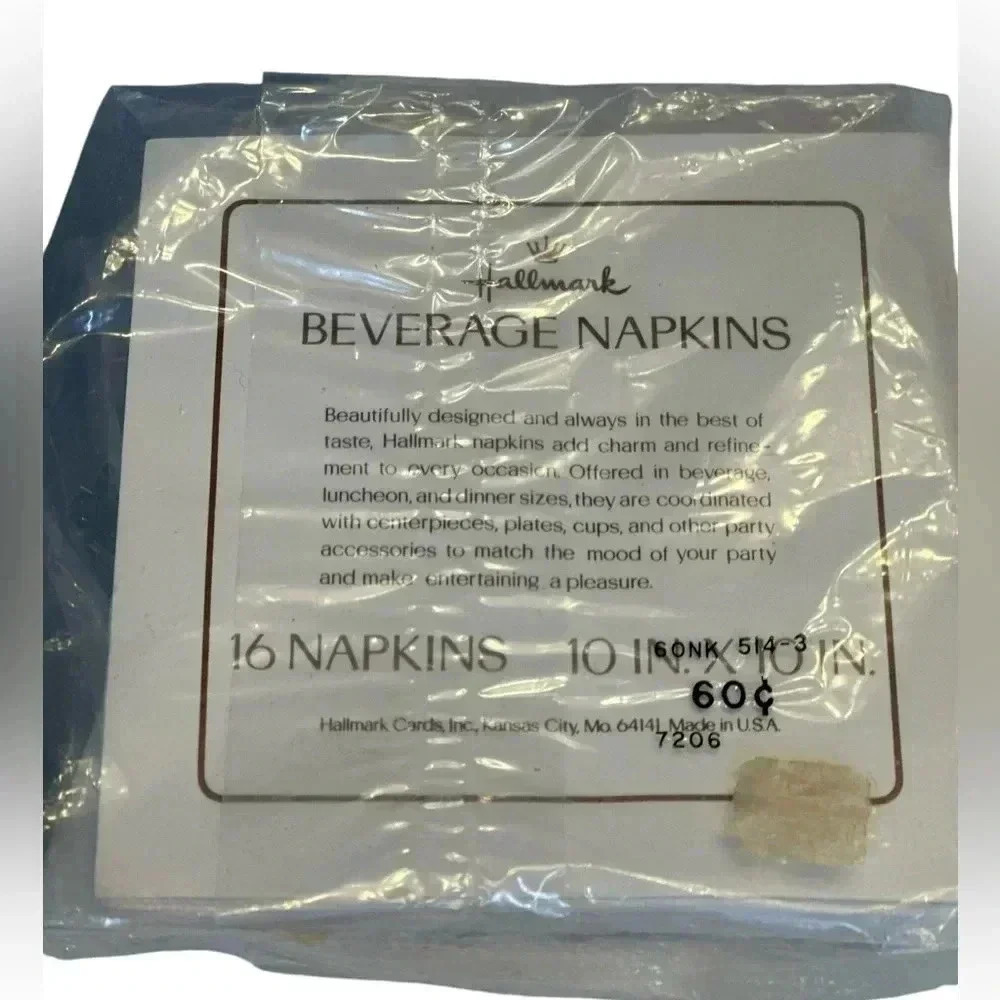 Vintage Happy Birthday Napkins 10x10” and 10 new